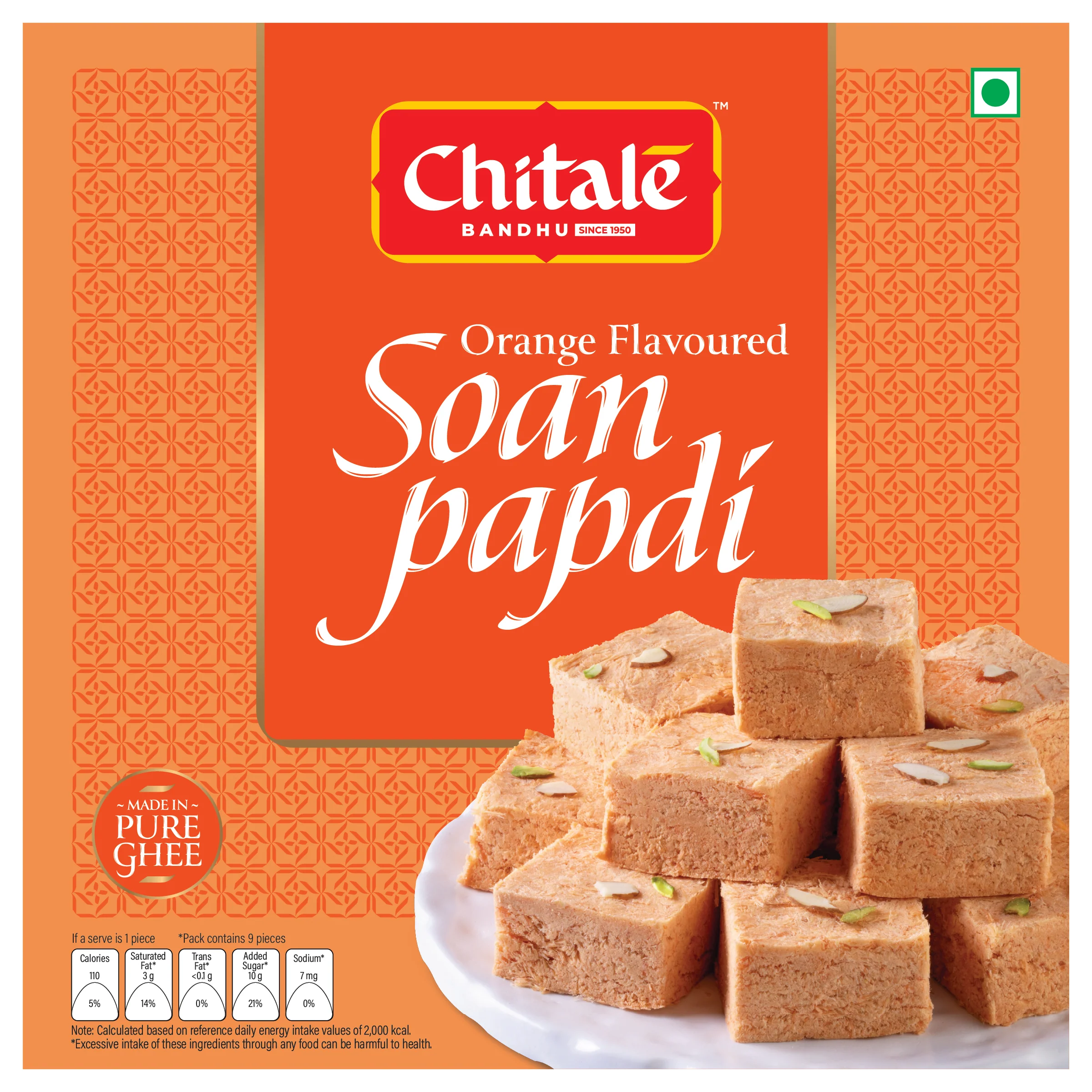 Soan Papdi Orange - Image 3